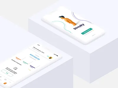 Streaky Budget | Get Naked with Your Money budgeting design interactiondesign mobile mobileui uidesign uxdesign