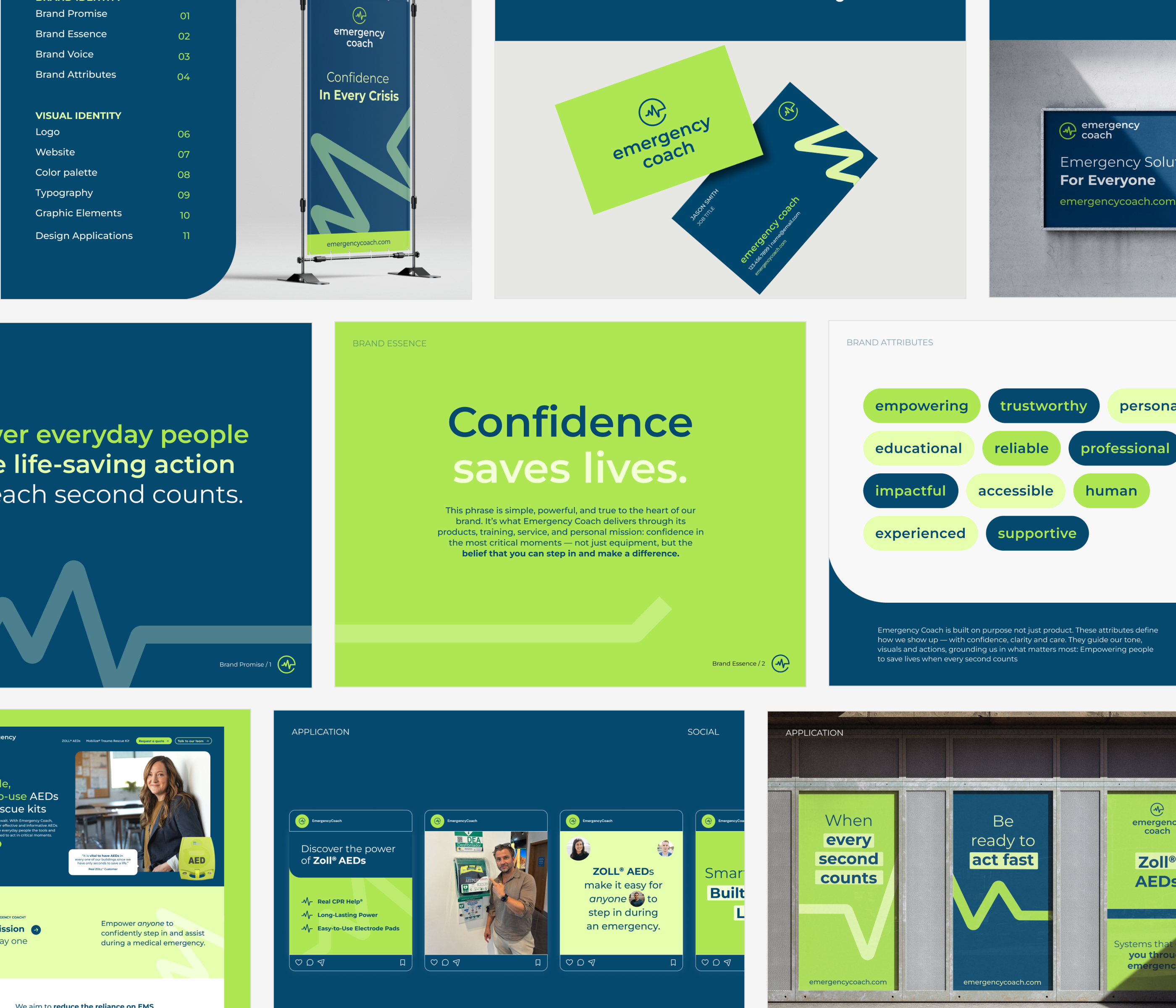 Brand Identity for AED Distributor art direction brand design brandbook branding emergency brand emergency response graphic design health brand healthcare landing page logo logo design logodesign medical website
