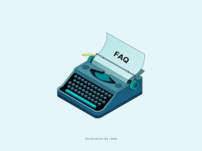 Typewriter blockchain crypto illustration isometric swap web illustration web3