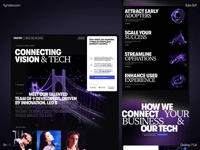 UI/UX Website for B2B Software Company ai b2b company design software tech ui uiux ux web web3 webflow website