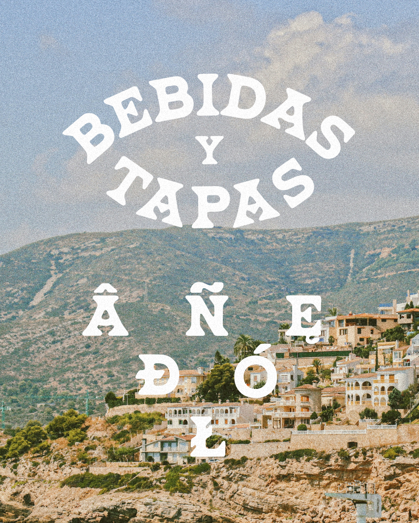 Bebidas y Tapas beer branding brewery font design fonts food and drink graphic design handmade hippie logo mexico natural organic retro rustic texas type type design typographie typography