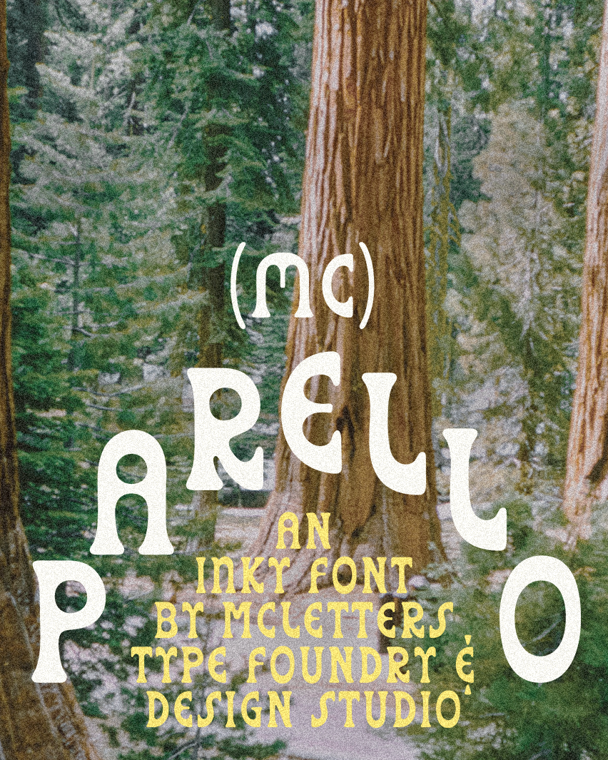 MC Parello - New Font branding california camping design font design fonts food and beverage hippie logo natural organic outdoors pnw retro rustic type type design typography