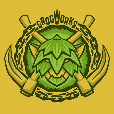 Hop Goblin Beer Logo Concept branding design graphic design illustration logo vector