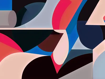 Geometric Fragments 2 3d artwork design graphic design illustration