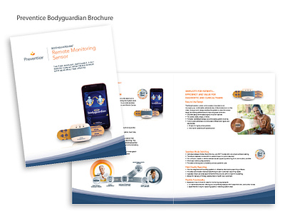 Preventice - Bodyguardian Brochure and Packaging creative direction graphic design packaging design