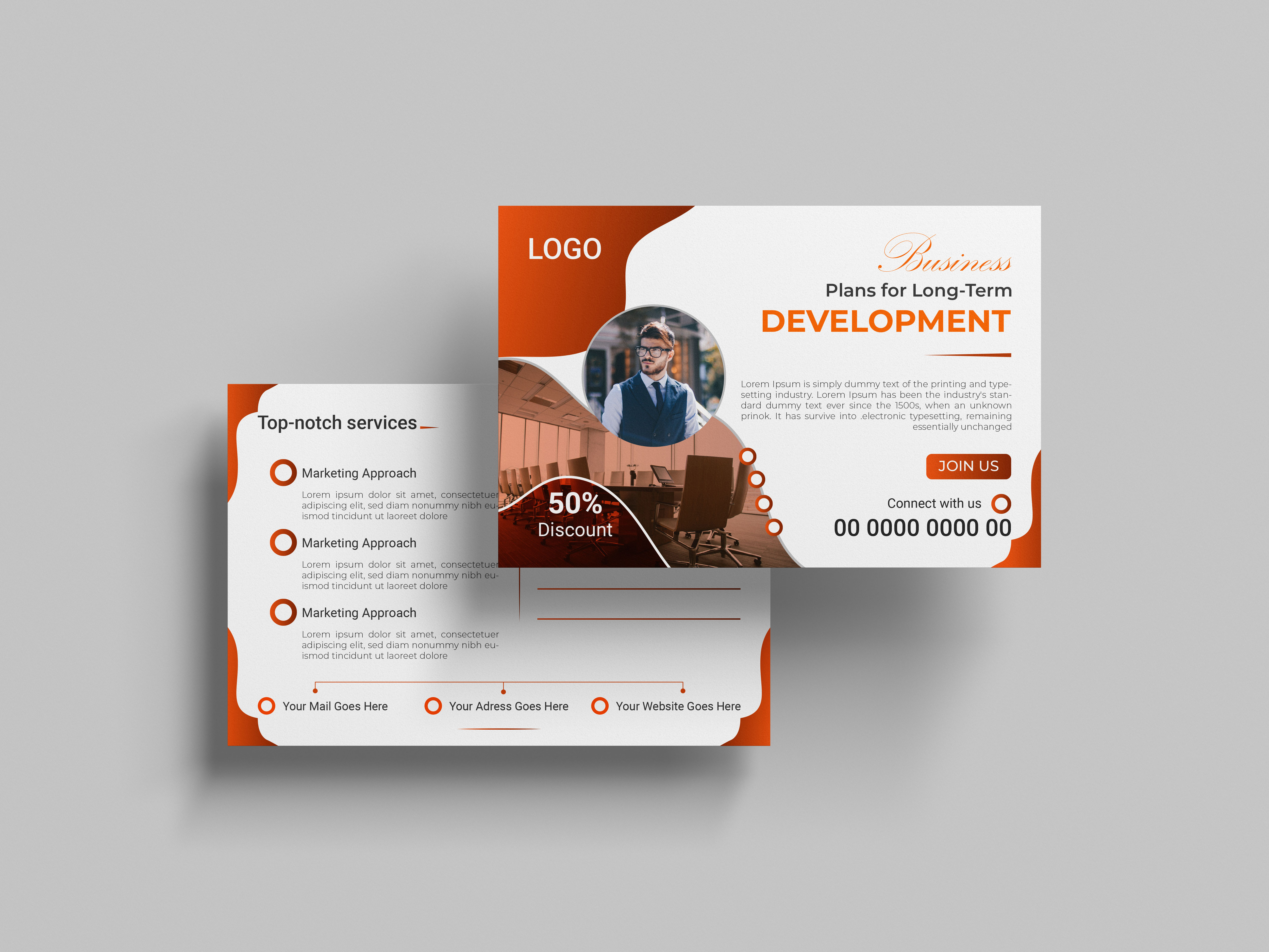 Professional Business Post Card Design agency branding branding cards creative design design direct mail eddm graphic design greeting card illustration invitation post card print save the date vector