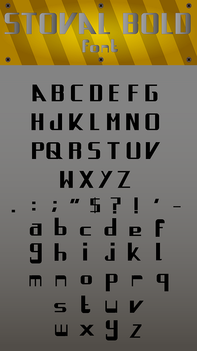 Stoval Bold - Font branding