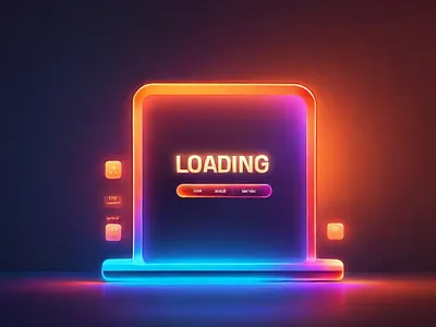 Loading Screen graphic design ui