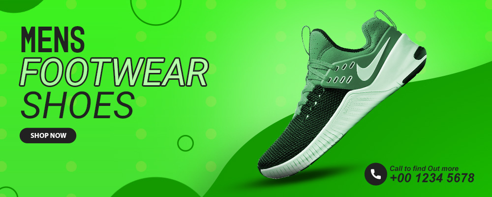 Men's Shoe Banner graphic design