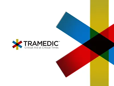Tramedic Brand Identity badge brand identity brand mark crest ems field doctor field kit field nurse first aid first responders life support logo design medevac medic medical star trama wound care