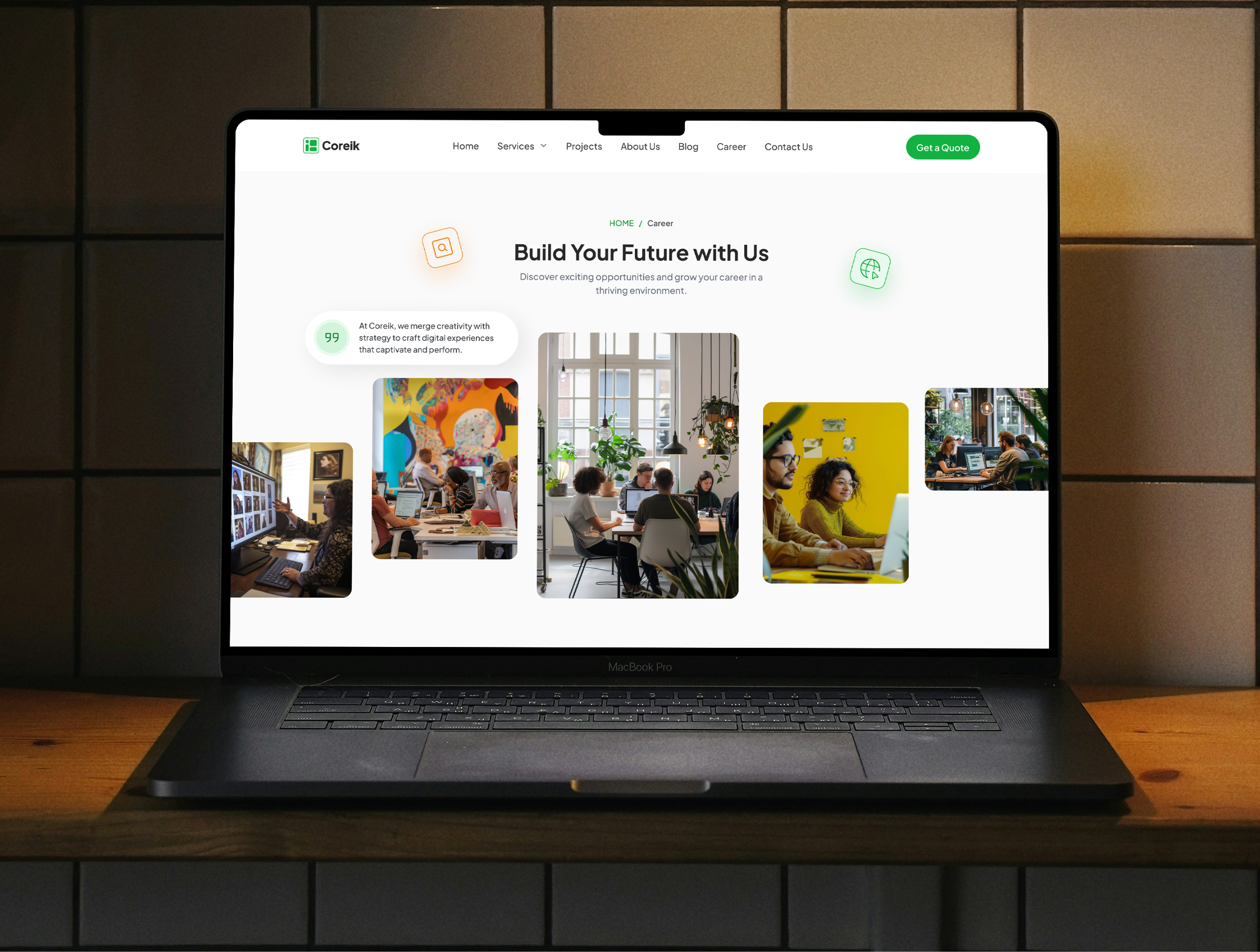 Career Page | Digital Agency Website | by Quadiz admin dashboard agency career page design homepage landing page ui ux website