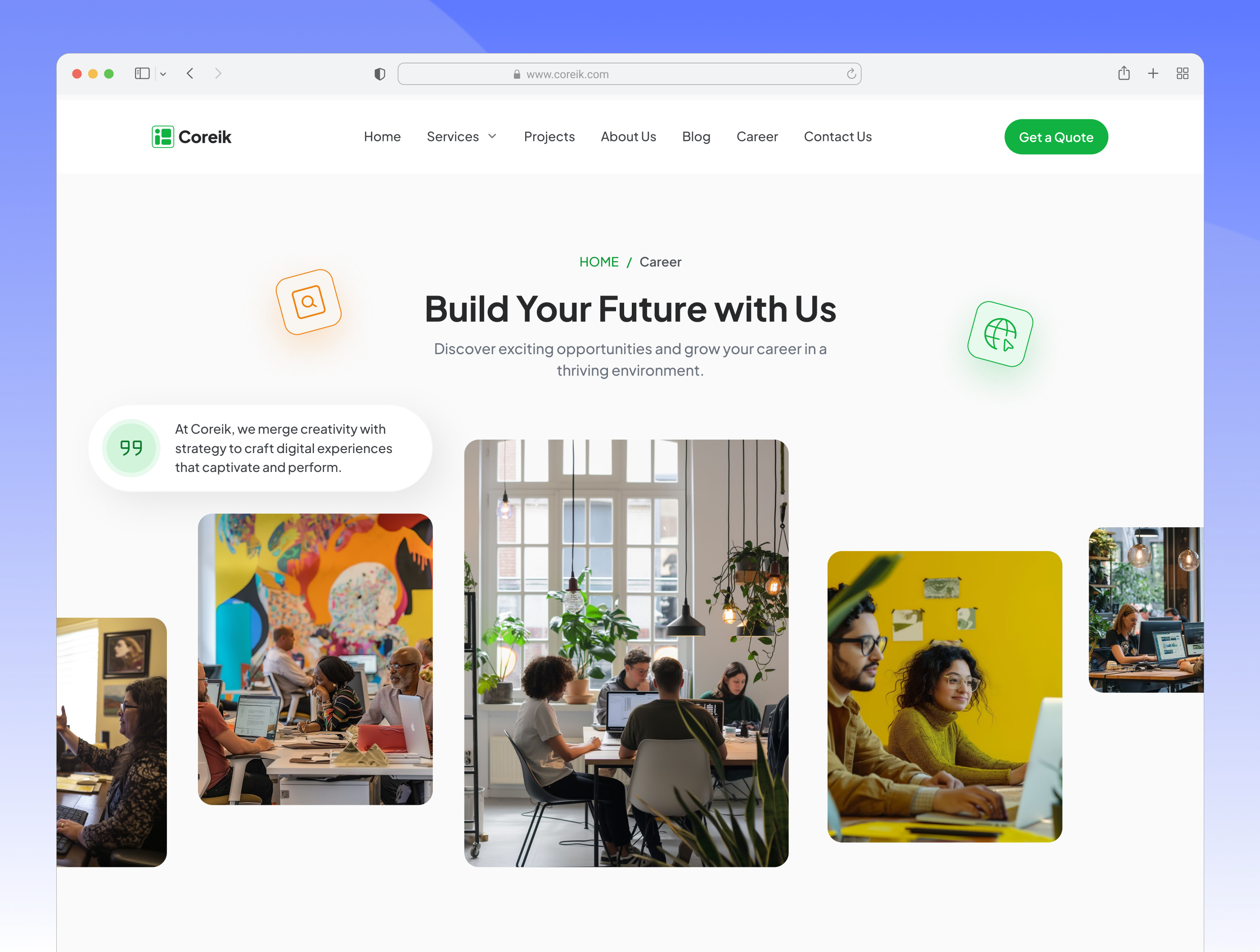 Example of Website UI/UX Design