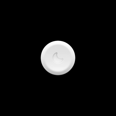 Animated Night Mode Button 3d ae after effects animation button c4d cinema4d design light motion motion graphics ui waves