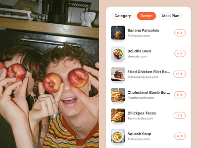 RecipeBox product design ui ux