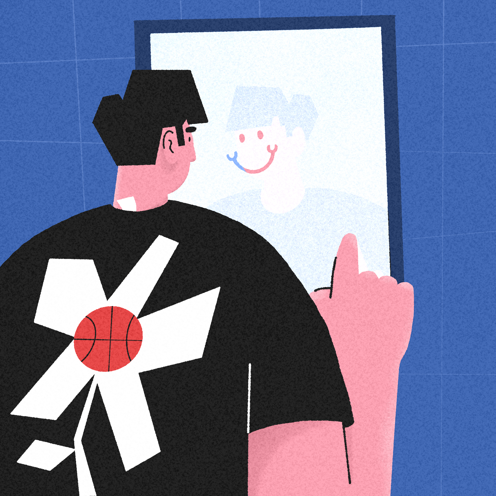 Choosing Happiness art character expressive illustration people procreate