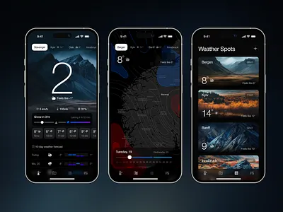 Smart Weather App UI app concept