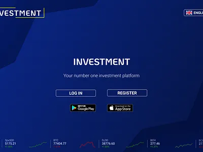 Financial Landing page design uiui web design