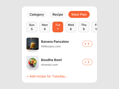 RecipeBox product design ui ux