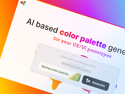 UX | UI 🎨 ☙ Color Palette Generator ❧ dribbbleweeklywarmup figma uiux web design