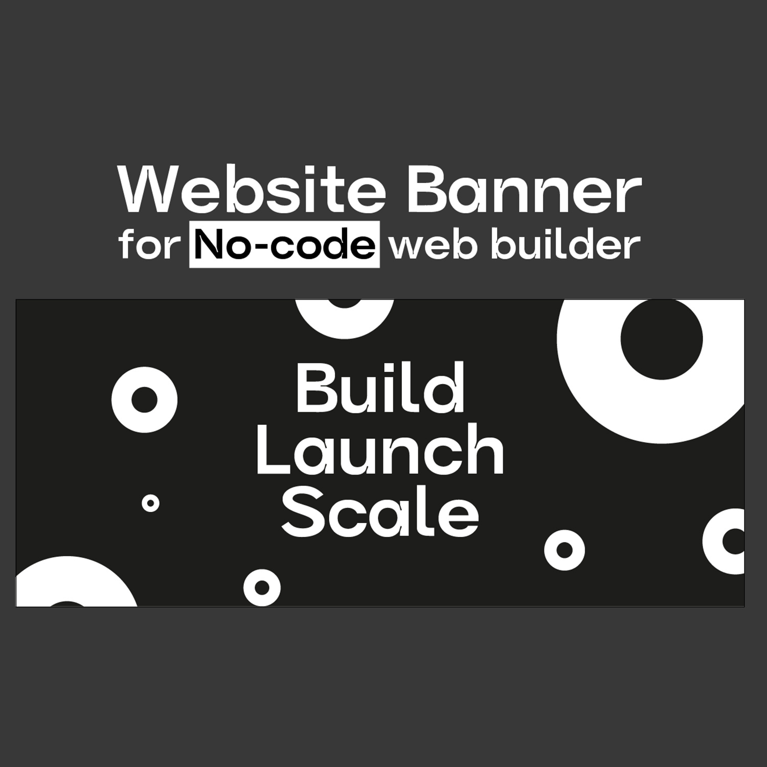 Animated website homepage banner for no-code website builder animation artwork graphic design motion graphics post ui web website