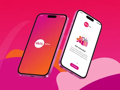 Vitality Drive | Behavioural Change app branding design driving illustration interaction design logo mobile ui onboarding splash ui uidesign ux design