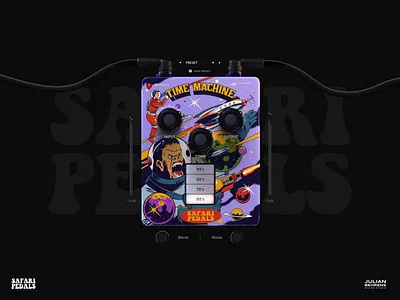 Safari Pedals - Time Machine ableton app audio audioplugin daw design gui guitar hardware plugin safaripedals ui vst vstdesign