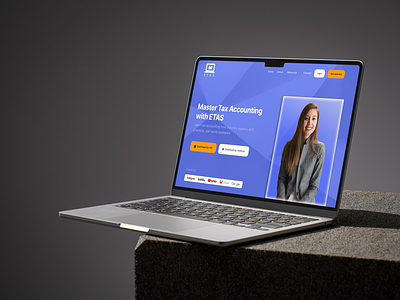 ETAS Landing Page – Learn Tax Anywhere figma landingpage mobileapp uidesign uiux user experience userinterface uxdesign webdesign