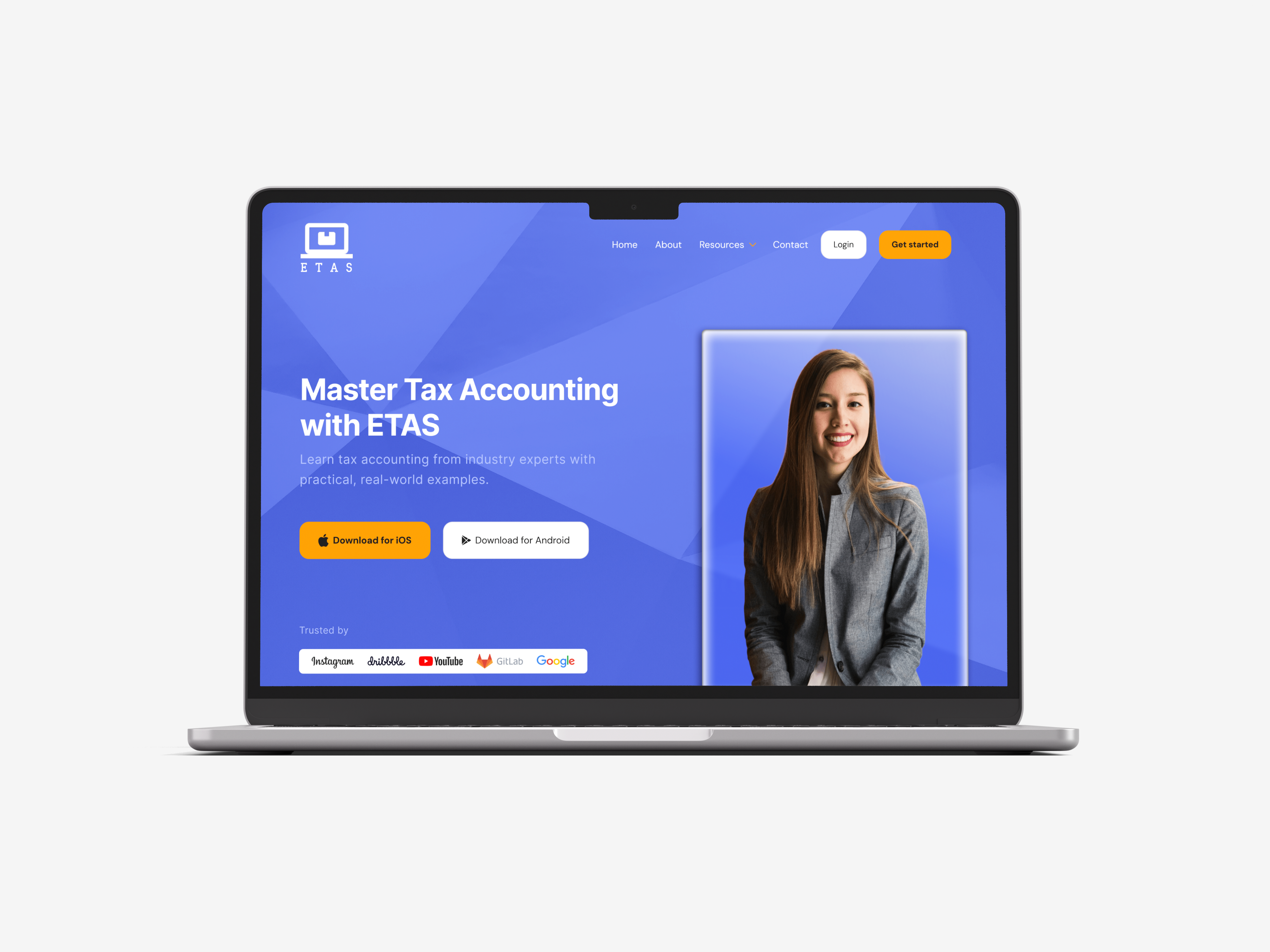 Example of Landing Page Design With Figma