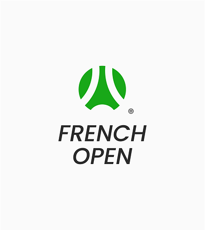 French Open Logo sports logo tennis tennis logo