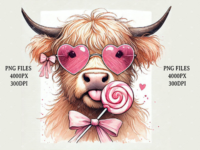 Highland Chic: Adorably Bold with Heart-Shaped Glasses & a Lolli