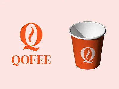 Qoffee - Coffee Brand Logo brand coffee branding coffee coffee brand cup identity logo logo design logodesign logotype q beans q logo qoffee