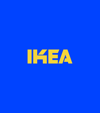 IKEA Logo Rebrand blue branding furtniture logo ikea logo