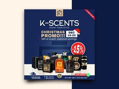 K-Scents Flyer Design advert design flyer design graphic design social media post design