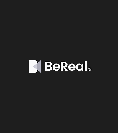 BeReal Rebrand black logo camera logo rebranding