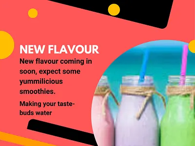 Smoothie Advertisement Poster branding brochure design flyer graphic design