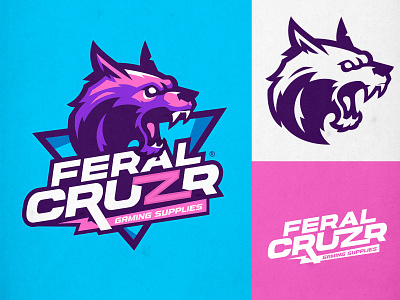 FERAL CRUZR BEAST animation bold branding design esports gaming logo graphic design illustration logo sportslogo ui vector