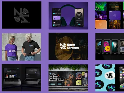 Nove Stream Brand Identity animation brand branding design graphic design identity illustration logo logodesign motion graphics