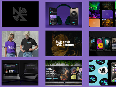 Nove Stream Brand Identity animation brand branding design graphic design identity illustration logo logodesign motion graphics