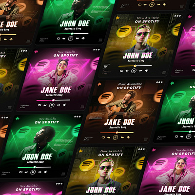 Spotfiy Artist Poster Design artist branding design graphic design musci promotion spotfiy