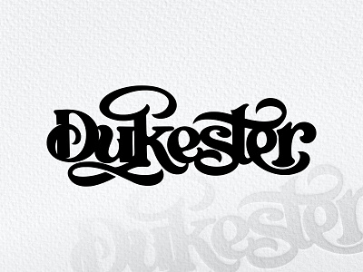 Logo Type Dukester branding custom lettering design graphic design hand lettering lettering ligature logo logo type logotype modern tshirtdesign typography vintagedesign