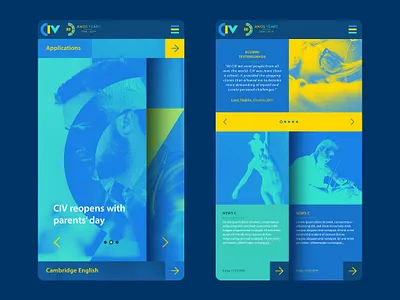Civ, Colégio Internacional de Vilamoura brand design brand designer branding bruno silva brunosilva.design civ design graphic design icon logo logo design logo designer mobile portugal ui ux web web designer wed design
