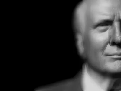 Promises Made, Promises Kept 3d america animation black and white branding cinema film graphic design hero illustration landing page light man motion graphics photography political portrait trump video website