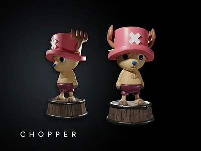 Onepiece - Chopper 3d 3d illustration 3dcharacter anime art branding character character design concept creative cute design illustration onepiece render