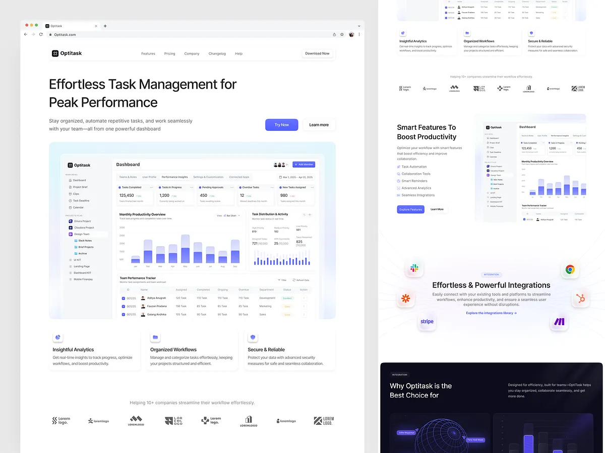 Browse thousands of Task Management Website images for design ...