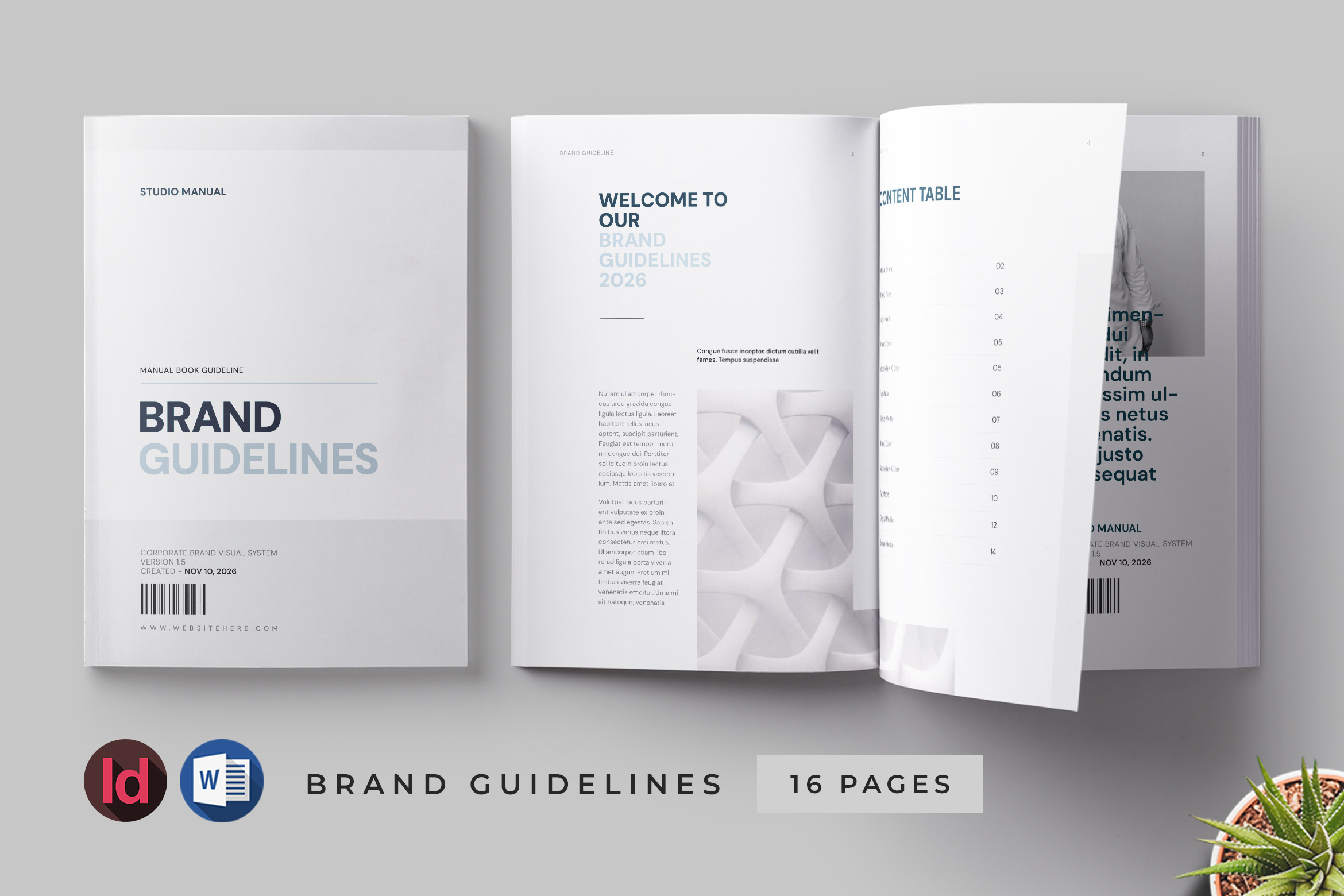 Brand Guideline layout