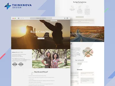 Vibrant Ikigai Coaching design thrive themes typography web design web development wordpress