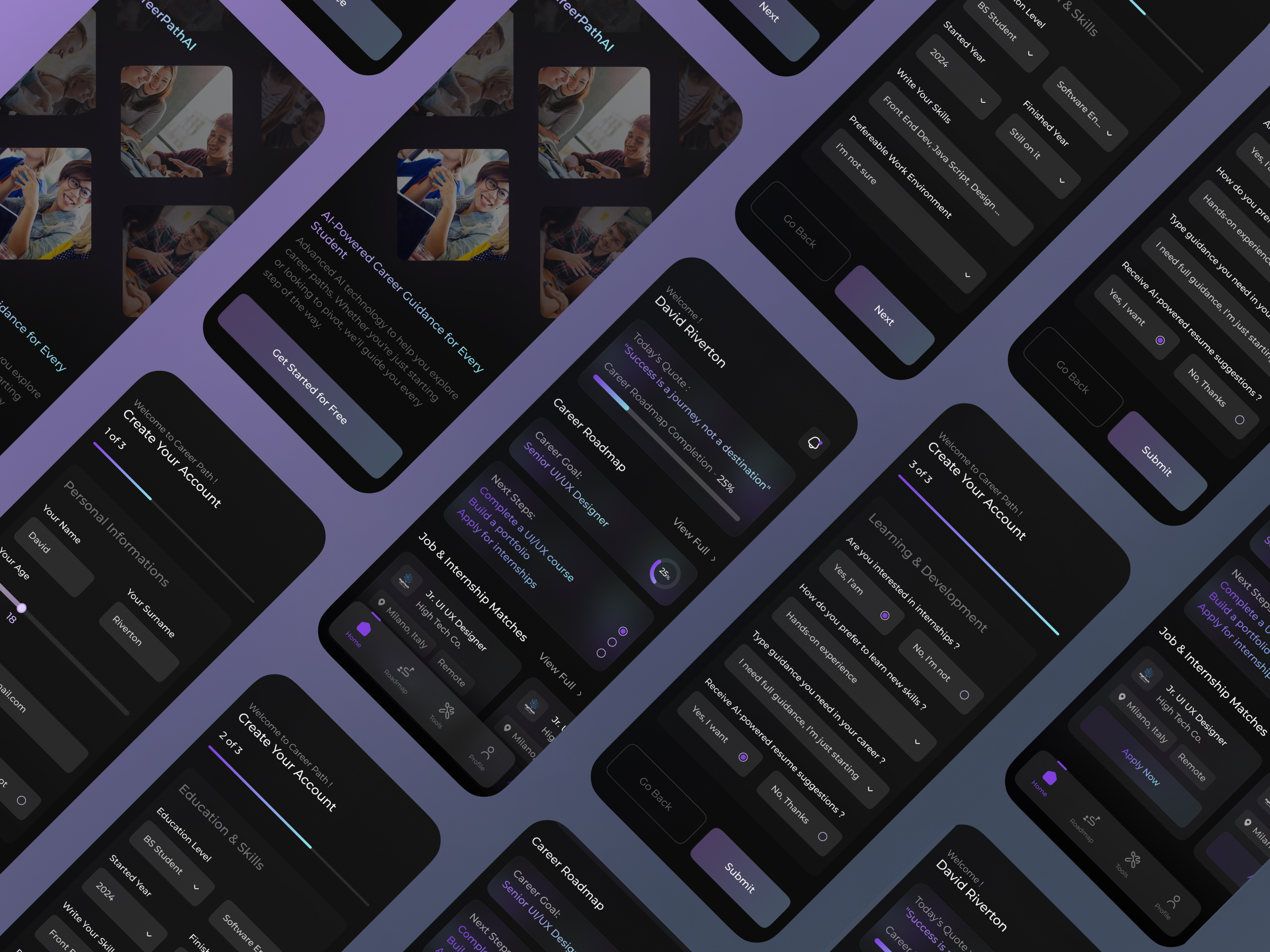 Example of Professional Mobile App UI UX Design