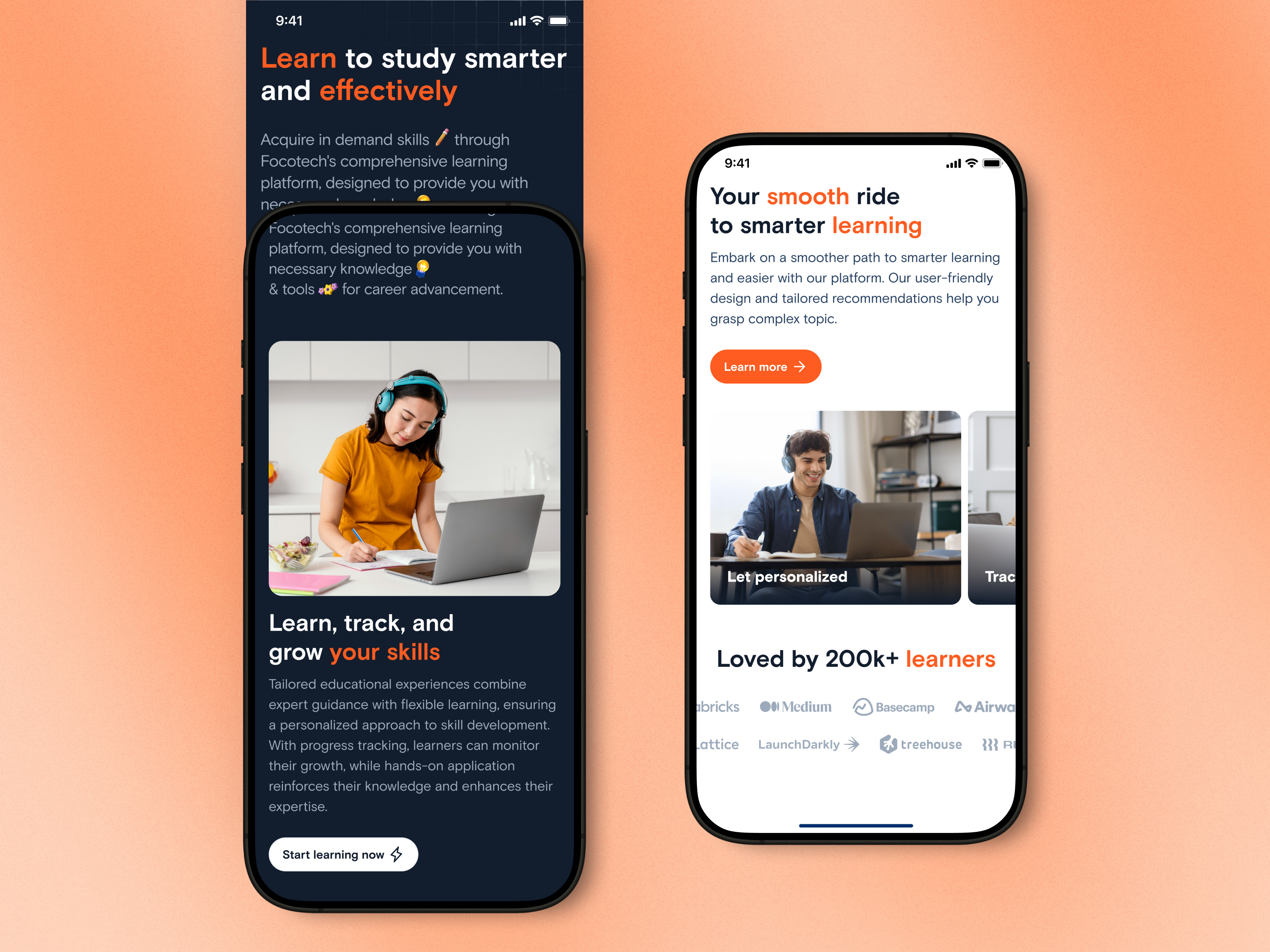 Example of Ed Tech & E Learning Platform UI/UX 