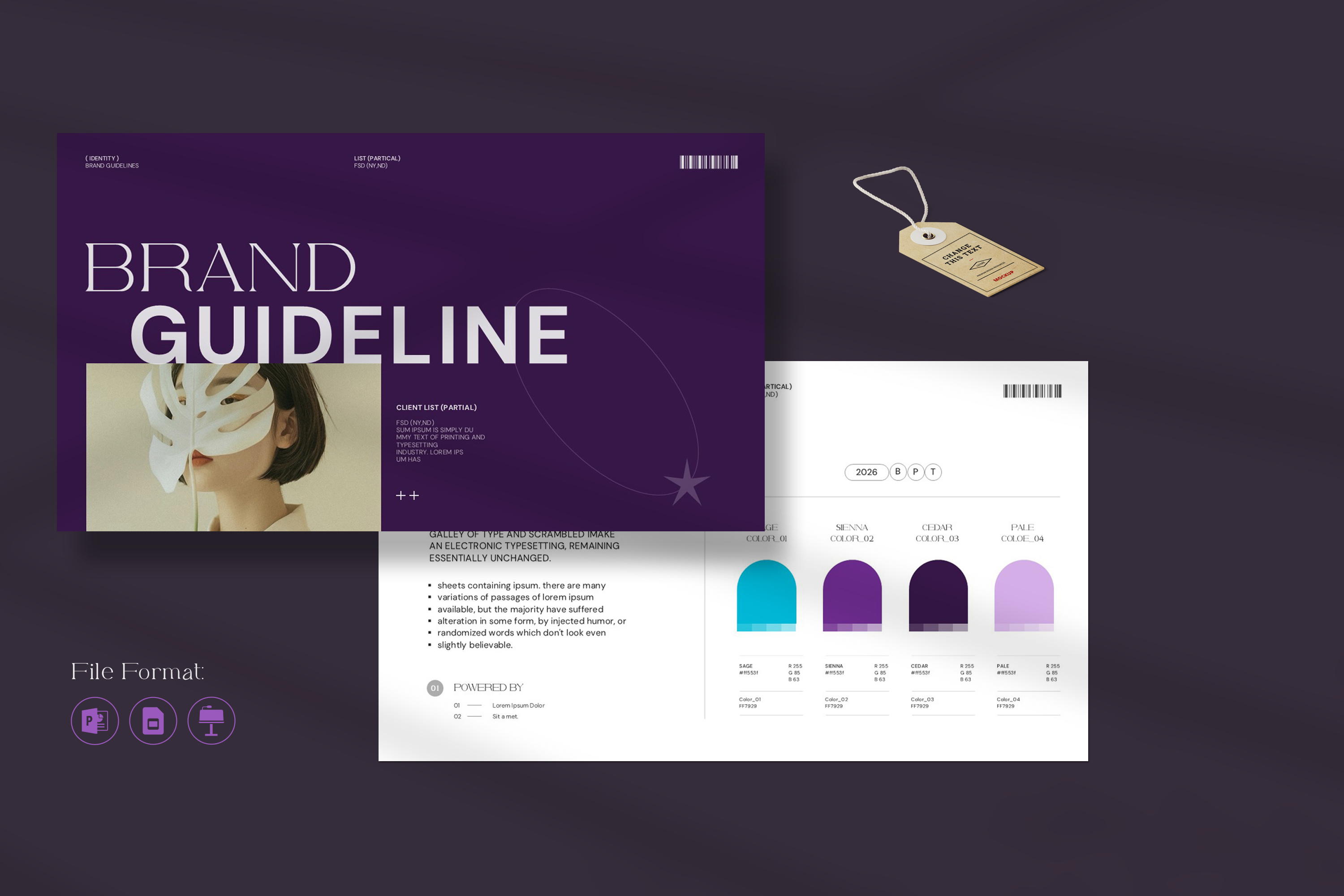 Stract Brand Guidelines Template element graphic design