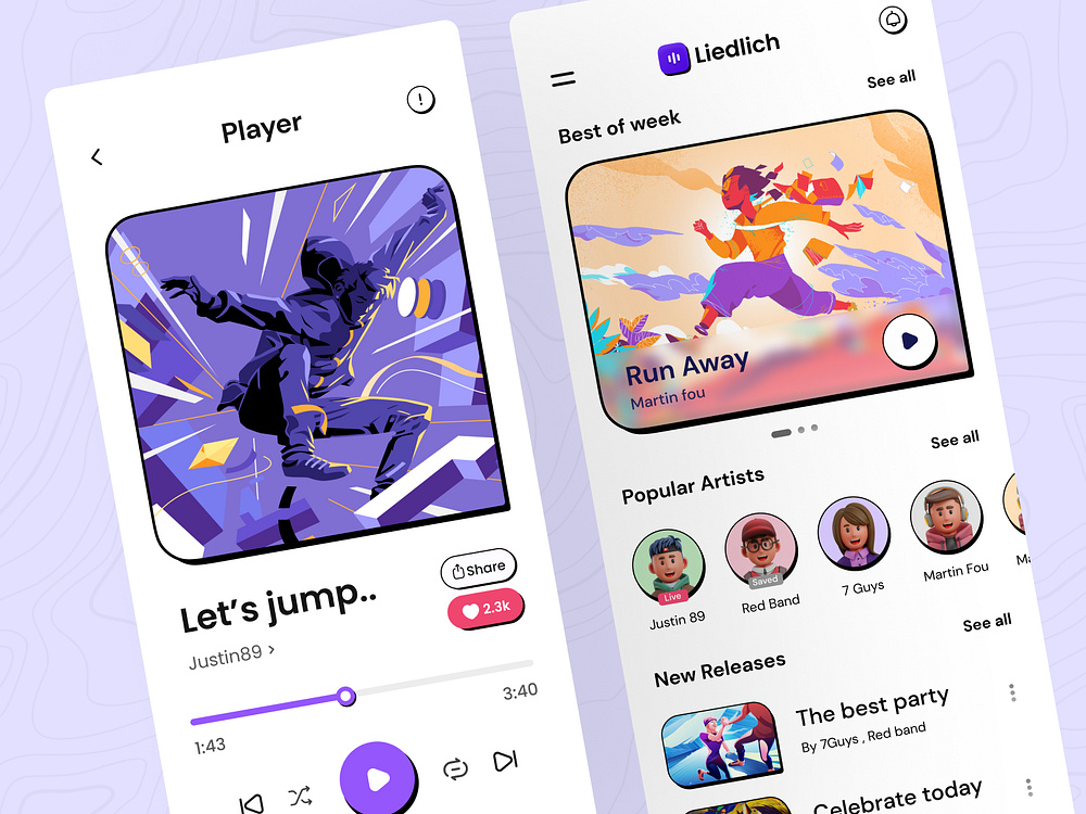Video Streaming mobile ui by Roohi Koohi on Dribbble